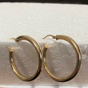 Elegant Vermeil Hoop Earrings